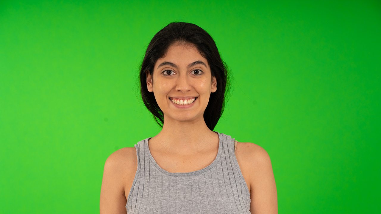 Dataset of happy and smiling people on green screen